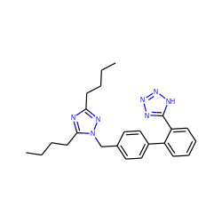 CCCCc1nc(CCCC)n(Cc2ccc(-c3ccccc3-c3nnn[nH]3)cc2)n1 ZINC000001555086