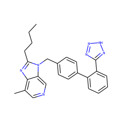CCCCc1nc2c(C)cncc2n1Cc1ccc(-c2ccccc2-c2nn[nH]n2)cc1 ZINC000027320474