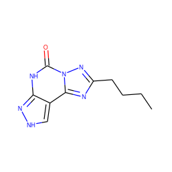 CCCCc1nc2c3c[nH]nc3[nH]c(=O)n2n1 ZINC001772644351