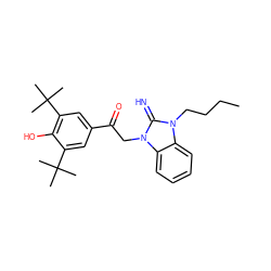 CCCCn1c(=N)n(CC(=O)c2cc(C(C)(C)C)c(O)c(C(C)(C)C)c2)c2ccccc21 ZINC000019900972