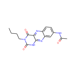 CCCCn1c(=O)[nH]c2nc3cc(NC(C)=O)ccc3nc2c1=O ZINC000009066439