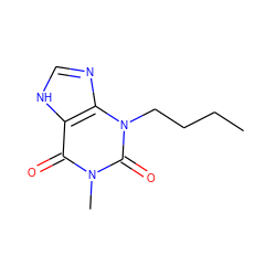 CCCCn1c(=O)n(C)c(=O)c2[nH]cnc21 ZINC000003782910