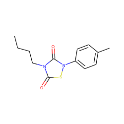 CCCCn1c(=O)sn(-c2ccc(C)cc2)c1=O ZINC000084725762