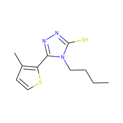 CCCCn1c(S)nnc1-c1sccc1C ZINC000005898014