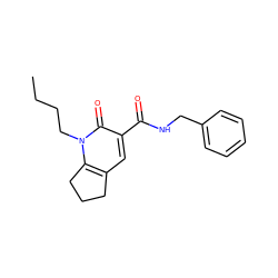 CCCCn1c2c(cc(C(=O)NCc3ccccc3)c1=O)CCC2 ZINC000096928371