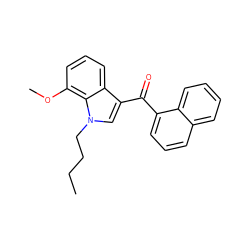 CCCCn1cc(C(=O)c2cccc3ccccc23)c2cccc(OC)c21 ZINC000096905994