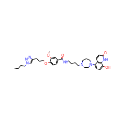 CCCCn1cc(CCCOc2ccc(C(=O)NCCCCN3CCCN(c4ccc(O)c5[nH]c(=O)ccc45)CC3)cc2OC)nn1 ZINC001772652783