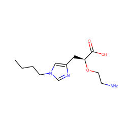 CCCCn1cnc(C[C@H](OCCN)C(=O)O)c1 ZINC000045336946