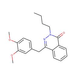 CCCCn1nc(Cc2ccc(OC)c(OC)c2)c2ccccc2c1=O ZINC000034821297