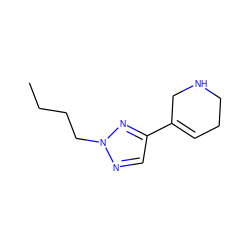 CCCCn1ncc(C2=CCCNC2)n1 ZINC000013739808