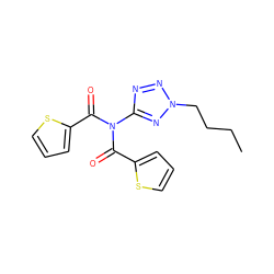 CCCCn1nnc(N(C(=O)c2cccs2)C(=O)c2cccs2)n1 ZINC000002194583