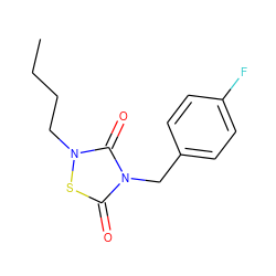 CCCCn1sc(=O)n(Cc2ccc(F)cc2)c1=O ZINC000084711553