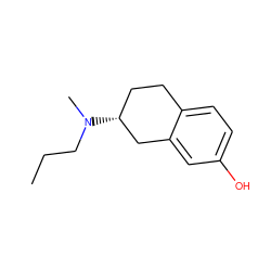 CCCN(C)[C@@H]1CCc2ccc(O)cc2C1 ZINC000013759814