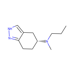 CCCN(C)[C@@H]1CCc2n[nH]cc2C1 ZINC000026466553