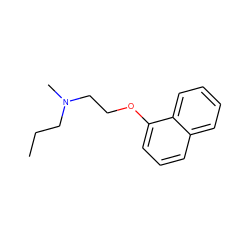 CCCN(C)CCOc1cccc2ccccc12 ZINC000013776470