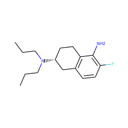 CCCN(CCC)[C@@H]1CCc2c(ccc(F)c2N)C1 ZINC000026283302