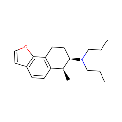 CCCN(CCC)[C@@H]1CCc2c(ccc3ccoc23)[C@@H]1C ZINC000013527710