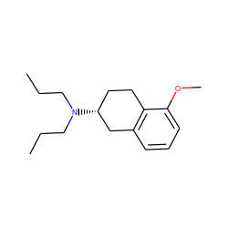CCCN(CCC)[C@@H]1CCc2c(cccc2OC)C1 ZINC000013759795