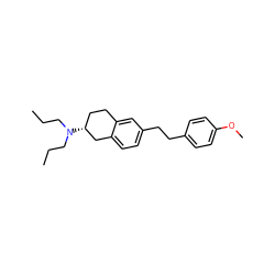 CCCN(CCC)[C@@H]1CCc2cc(CCc3ccc(OC)cc3)ccc2C1 ZINC000027331117