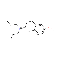 CCCN(CCC)[C@@H]1CCc2cc(OC)ccc2C1 ZINC000026847729