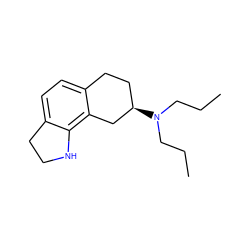 CCCN(CCC)[C@@H]1CCc2ccc3c(c2C1)NCC3 ZINC000013738704