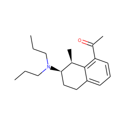 CCCN(CCC)[C@@H]1CCc2cccc(C(C)=O)c2[C@@H]1C ZINC000013740178