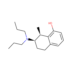 CCCN(CCC)[C@@H]1CCc2cccc(O)c2[C@@H]1C ZINC000013740186