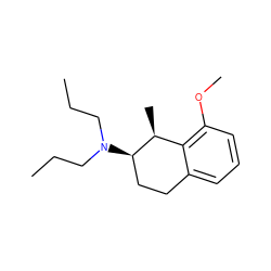 CCCN(CCC)[C@@H]1CCc2cccc(OC)c2[C@@H]1C ZINC000013740168