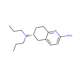 CCCN(CCC)[C@@H]1CCc2nc(N)ccc2C1 ZINC000013742651