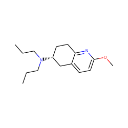 CCCN(CCC)[C@@H]1CCc2nc(OC)ccc2C1 ZINC000013742649