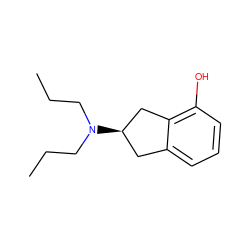 CCCN(CCC)[C@@H]1Cc2cccc(O)c2C1 ZINC000005833045