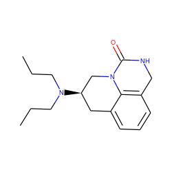 CCCN(CCC)[C@@H]1Cc2cccc3c2N(C1)C(=O)NC3 ZINC000013452320