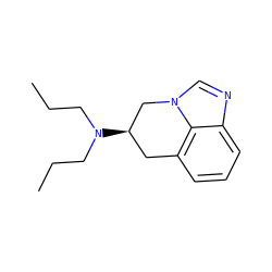 CCCN(CCC)[C@@H]1Cc2cccc3ncn(c23)C1 ZINC000013452220