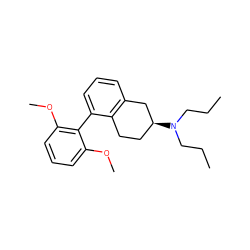 CCCN(CCC)[C@H]1CCc2c(cccc2-c2c(OC)cccc2OC)C1 ZINC000013581251