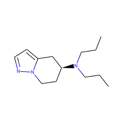 CCCN(CCC)[C@H]1CCn2nccc2C1 ZINC000013672665