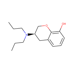 CCCN(CCC)[C@H]1COc2c(O)cccc2C1 ZINC000005647675