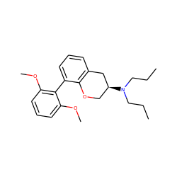 CCCN(CCC)[C@H]1COc2c(cccc2-c2c(OC)cccc2OC)C1 ZINC000013581265