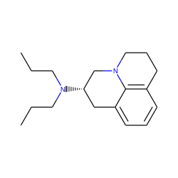 CCCN(CCC)[C@H]1Cc2cccc3c2N(CCC3)C1 ZINC000003788043