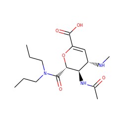 CCCN(CCC)C(=O)[C@@H]1OC(C(=O)O)=C[C@H](NC)[C@H]1NC(C)=O ZINC000027736274