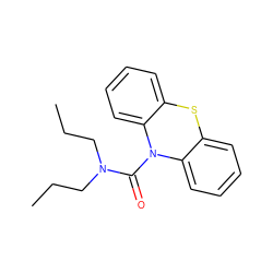 CCCN(CCC)C(=O)N1c2ccccc2Sc2ccccc21 ZINC000002883002