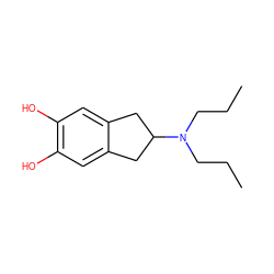 CCCN(CCC)C1Cc2cc(O)c(O)cc2C1 ZINC000029227050