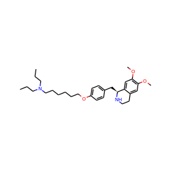 CCCN(CCC)CCCCCCOc1ccc(C[C@@H]2NCCc3cc(OC)c(OC)cc32)cc1 ZINC000169342782