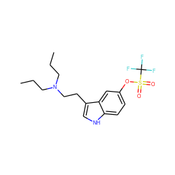 CCCN(CCC)CCc1c[nH]c2ccc(OS(=O)(=O)C(F)(F)F)cc12 ZINC000034801068