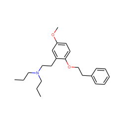 CCCN(CCC)CCc1cc(OC)ccc1OCCc1ccccc1 ZINC000013795731