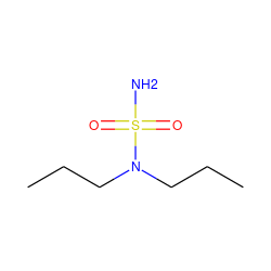 CCCN(CCC)S(N)(=O)=O ZINC000028650919