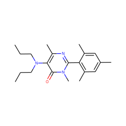 CCCN(CCC)c1c(C)nc(-c2c(C)cc(C)cc2C)n(C)c1=O ZINC000013536156