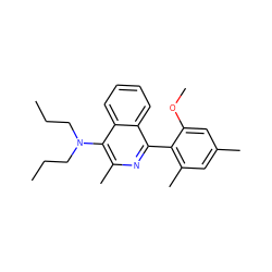 CCCN(CCC)c1c(C)nc(-c2c(C)cc(C)cc2OC)c2ccccc12 ZINC000029037808