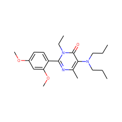 CCCN(CCC)c1c(C)nc(-c2ccc(OC)cc2OC)n(CC)c1=O ZINC000013536202