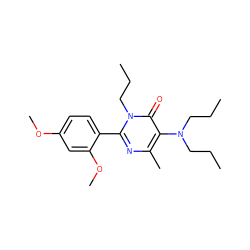 CCCN(CCC)c1c(C)nc(-c2ccc(OC)cc2OC)n(CCC)c1=O ZINC000013536209