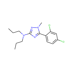 CCCN(CCC)c1nc(-c2ccc(Cl)cc2Cl)n(C)n1 ZINC000026936738